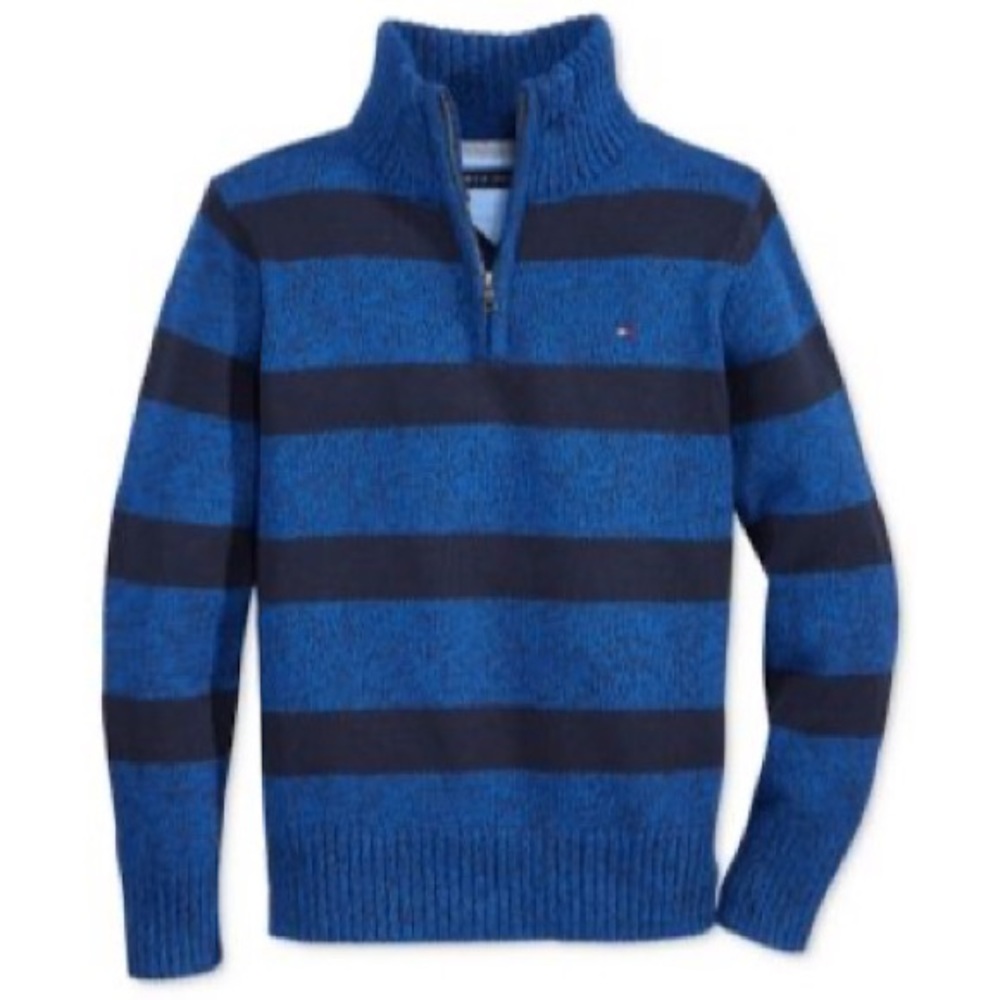 3/$25 Tommy Hilfiger zip mock neck George pullover